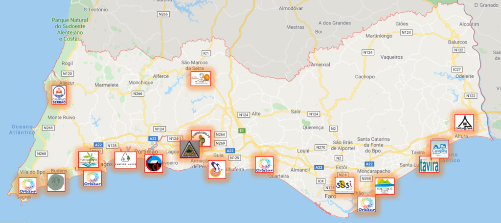 melhores parques de campismo perto de loule